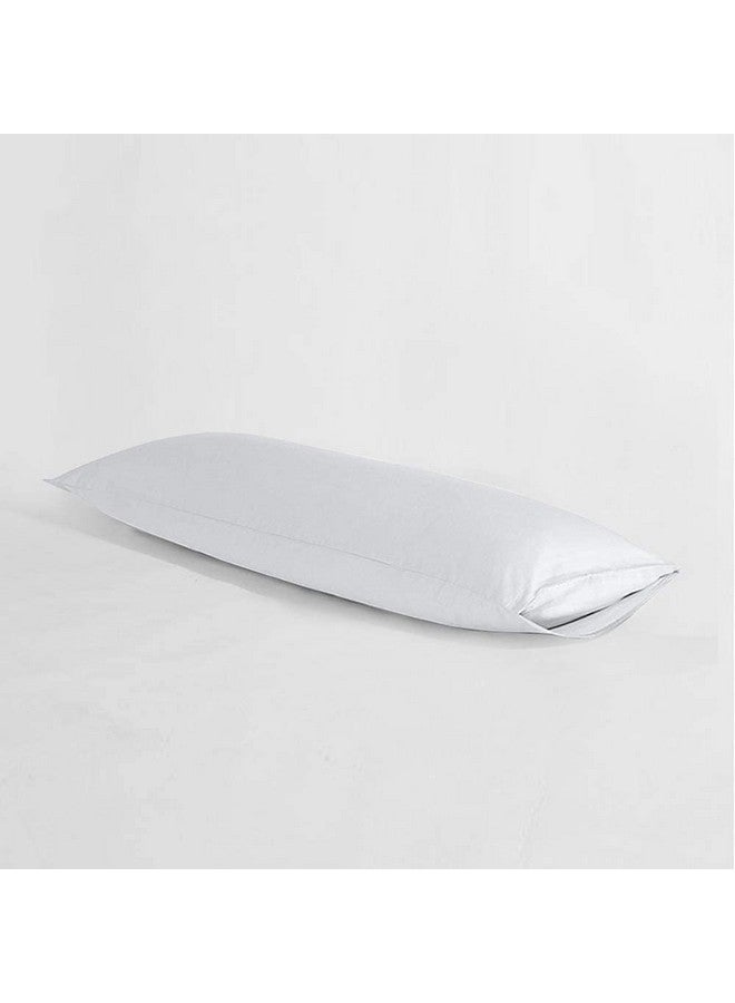 NTBAY NTBAY Body Pillowcase - Brushed Microfiber 20x54 Pillowcase - Soft, Wrinkle-Free, Fade-Resistant, Stain-Resistant, White Body Pillow Cover with Envelope Closure - 20x54 Inches, White - Image 4