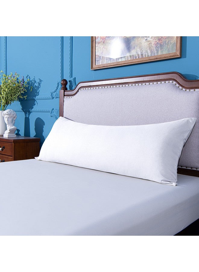 NTBAY NTBAY Body Pillowcase - Brushed Microfiber 20x54 Pillowcase - Soft, Wrinkle-Free, Fade-Resistant, Stain-Resistant, White Body Pillow Cover with Envelope Closure - 20x54 Inches, White - Image 5