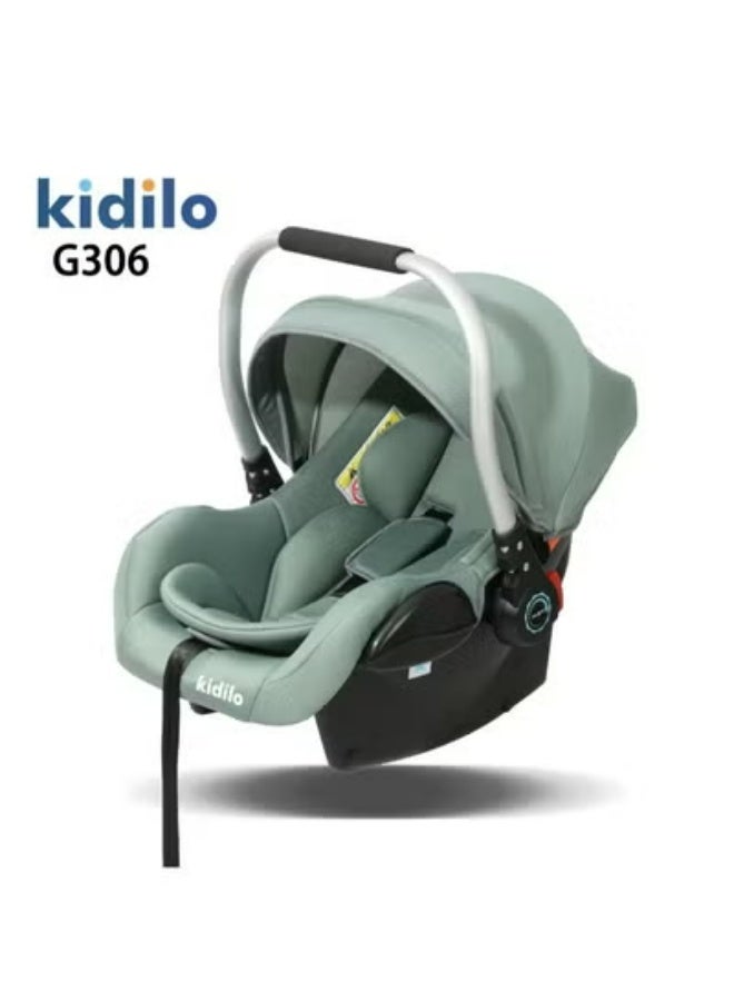 Kidilo Car seat, first stage, holds from 0 to 13 kilograms with a strong metal arm.