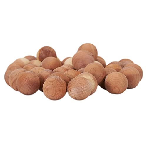 CedarFresh 178401 Red Cedar Wood Balls  Freshen and Protect Closets  48Pack