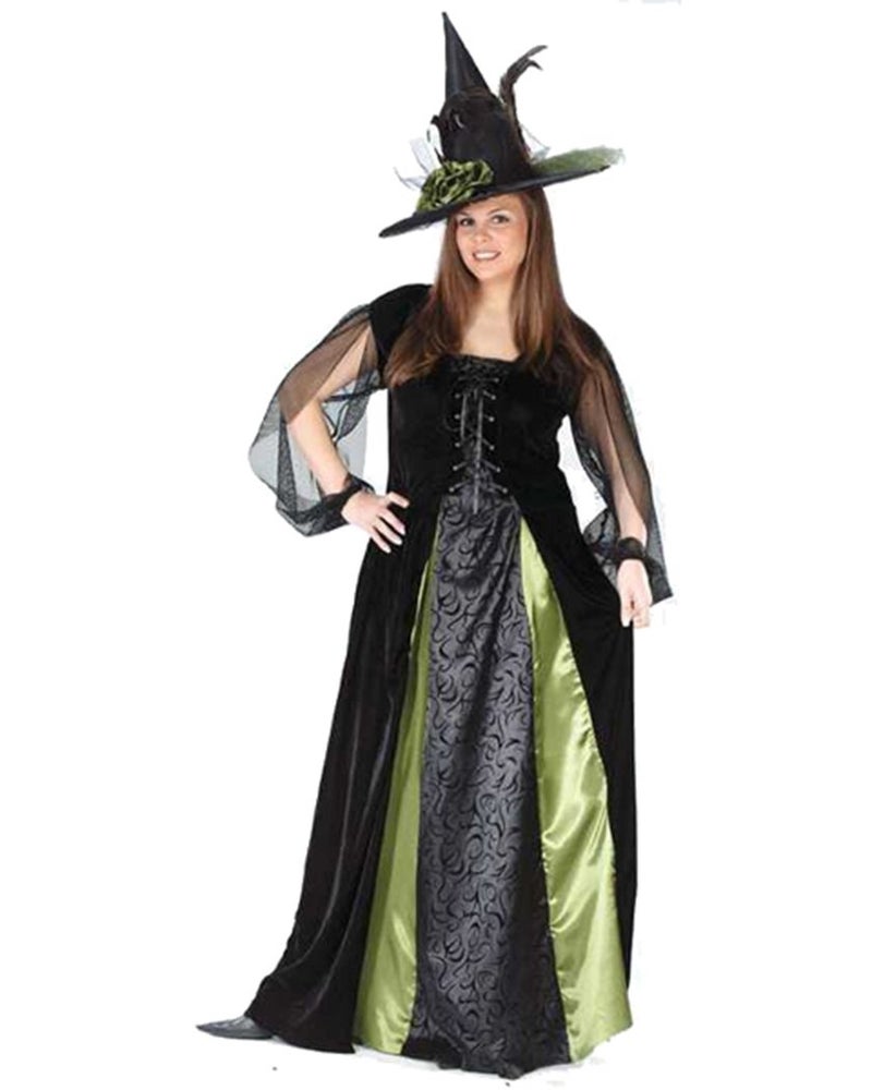 Fun World Women's Plus Goth Maiden Witch, Black, 16W-24W Costume - Image 3