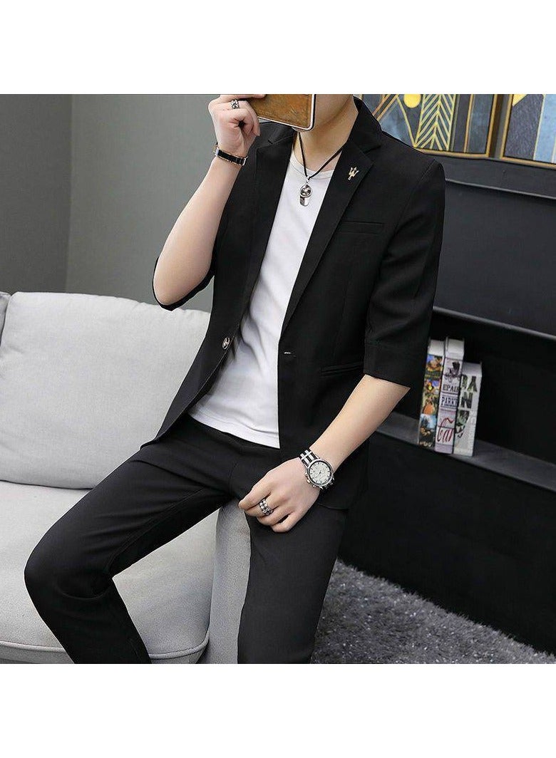 KUYING New Men's Casual Suit Set  - Image 1