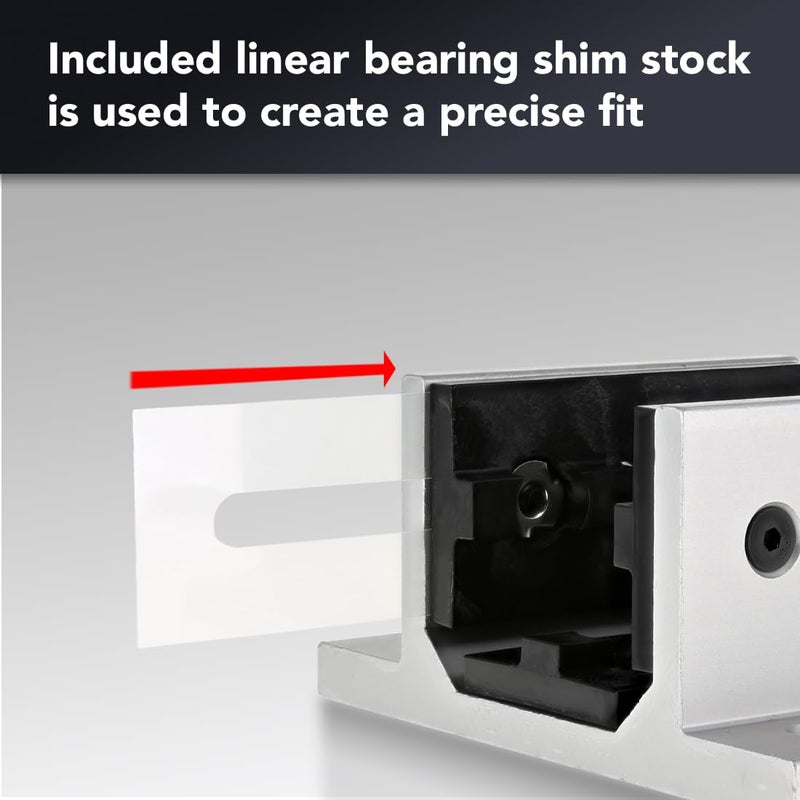 80/20 8020, 45-6525, 45 Series, 3 Mount Double Flange Short Aluminum Linear Bearing for 45mm Aluminum Extrusion , with Brake Holes for Accessories - Image 4