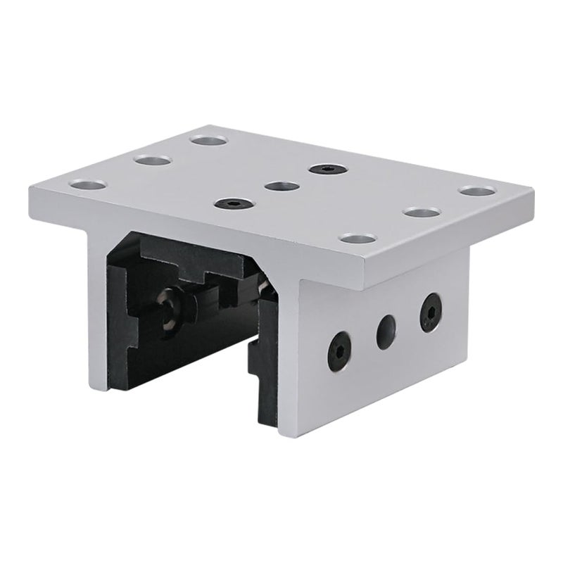 80/20 8020, 45-6525, 45 Series, 3 Mount Double Flange Short Aluminum Linear Bearing for 45mm Aluminum Extrusion , with Brake Holes for Accessories - Image 1