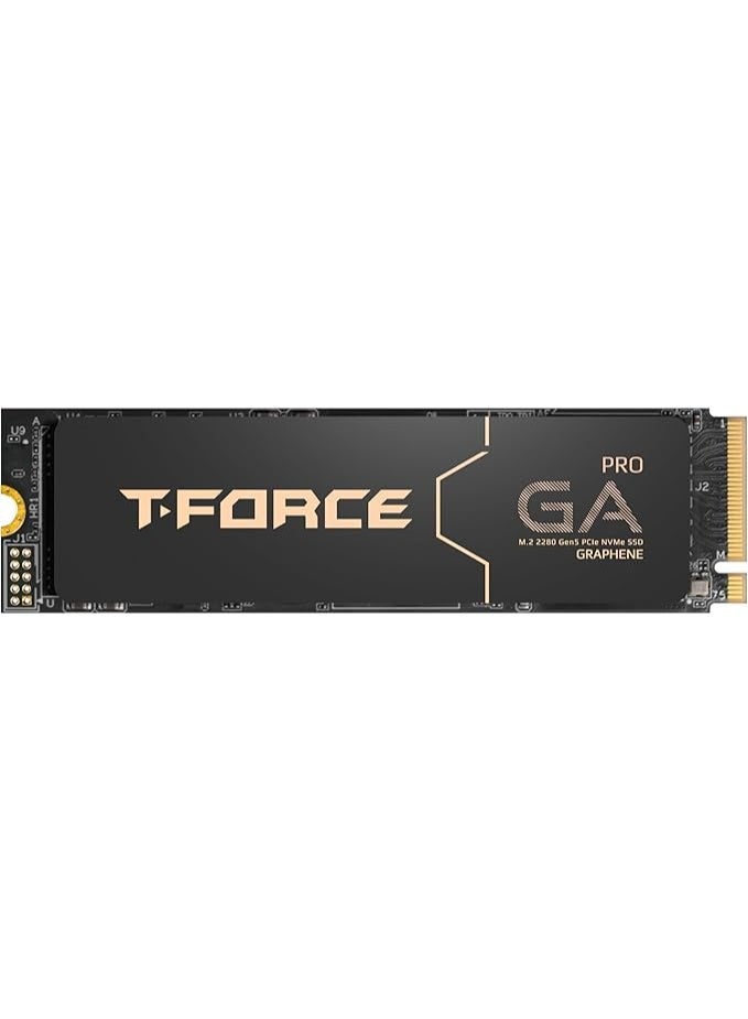 تيم جروب T-Force GA PRO 2TB SSD Graphene Heatsink DRAM SLC Cache 3D TLC NAND NVMe InnoGrit PCIe Gen5x4 M.2 Read/Write 10,000/8,500 MB/s TM8FFJ002T0C129 - Image 1