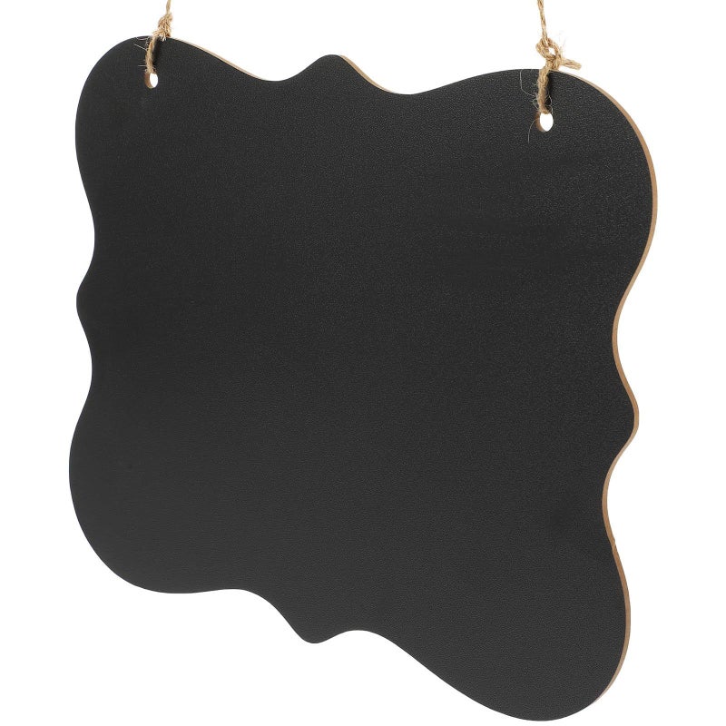 Double Sided Hanging Wall Memo Board with Chalkboard Surface 10x8 Inches - Image 2