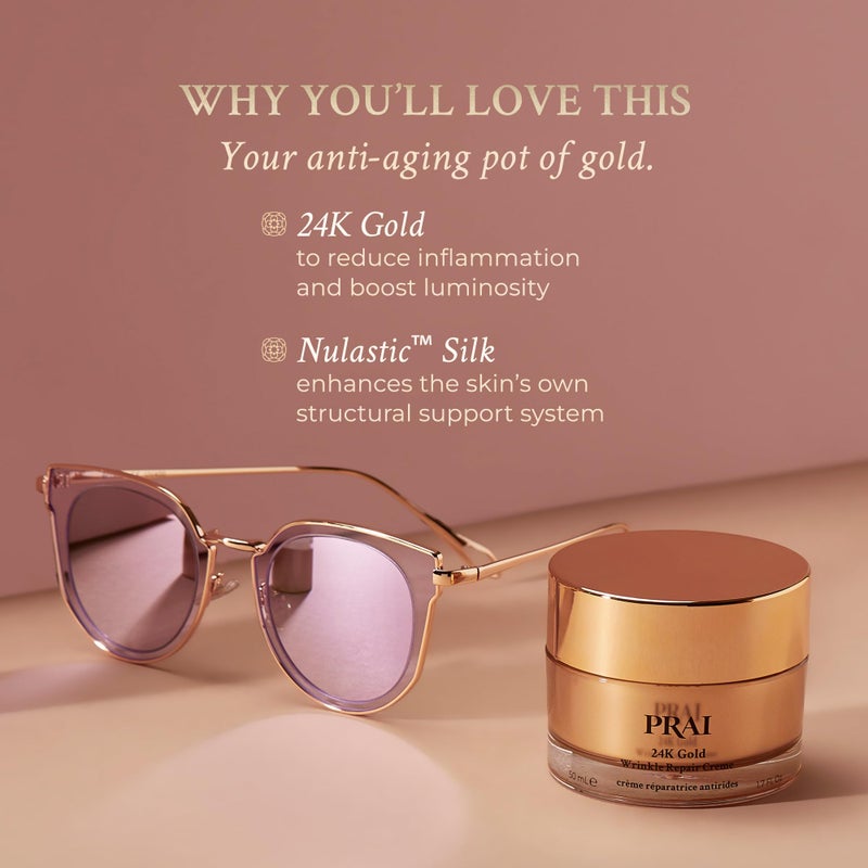 PRAI Beauty 24K Gold Creme - Face Moisturizer, Skincare Product, 1.7 Oz - Image 5