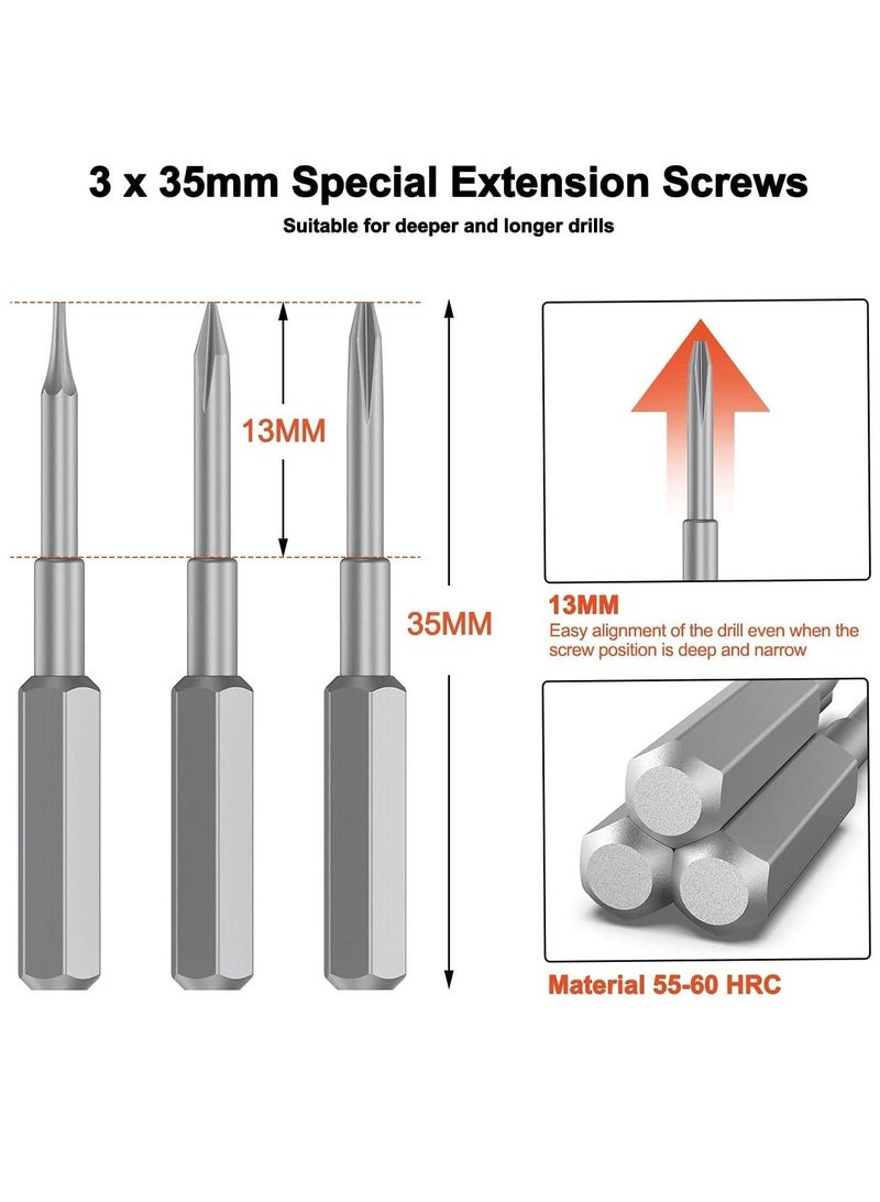 Arabest 130 in 1 Small Precision Screwdriver Set Repair Tool Set Mobile Phone Laptop Tool Set Mini Screwdriver Set with Case Screwdriver Drill Bit Set - Image 4