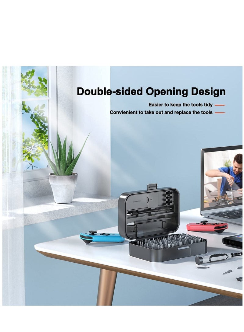 Arabest 130 in 1 Small Precision Screwdriver Set Repair Tool Set Mobile Phone Laptop Tool Set Mini Screwdriver Set with Case Screwdriver Drill Bit Set - Image 5