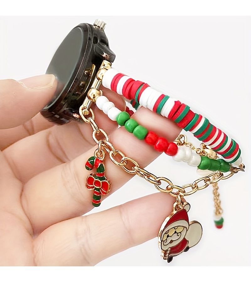 حزام ساعة ذكي بتصميم عيد الميلاد ورقاقات الثلج مقاس 22 ملم لساعات Galaxy Watch 4 و5 و6 و7 - Image 3