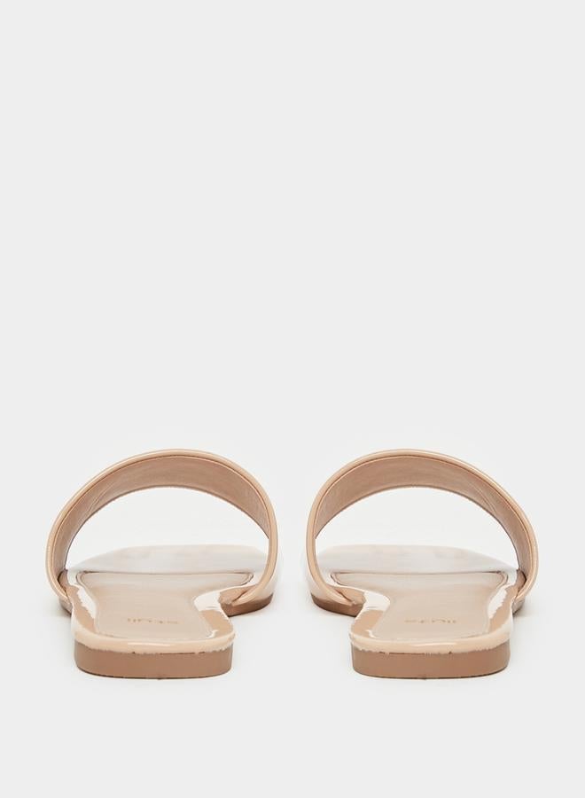 ستايلي صندل مسطح من جلد مفتوح القدم - Image 5