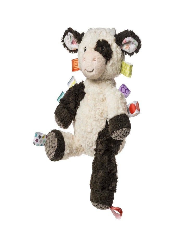 Taggies Stuffed Animal Huggable Plush Soft Toy with Sensory Tags, 10-Inches, Buttercup Cow - Image 1