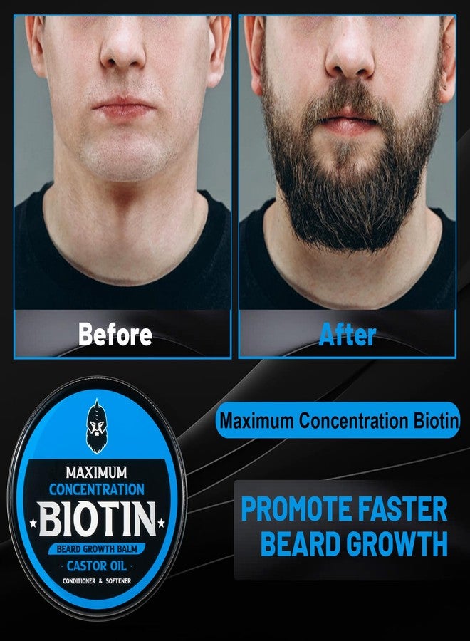 First Melody Beard Balm, Maximum Concentration Biotin, with Castor Oil and Argan & Jojoba Oils, Promotes Beard Growth, Styles, Strengthens & Softens Beards & Mustaches, 2 Ounce，Cedar - Image 2