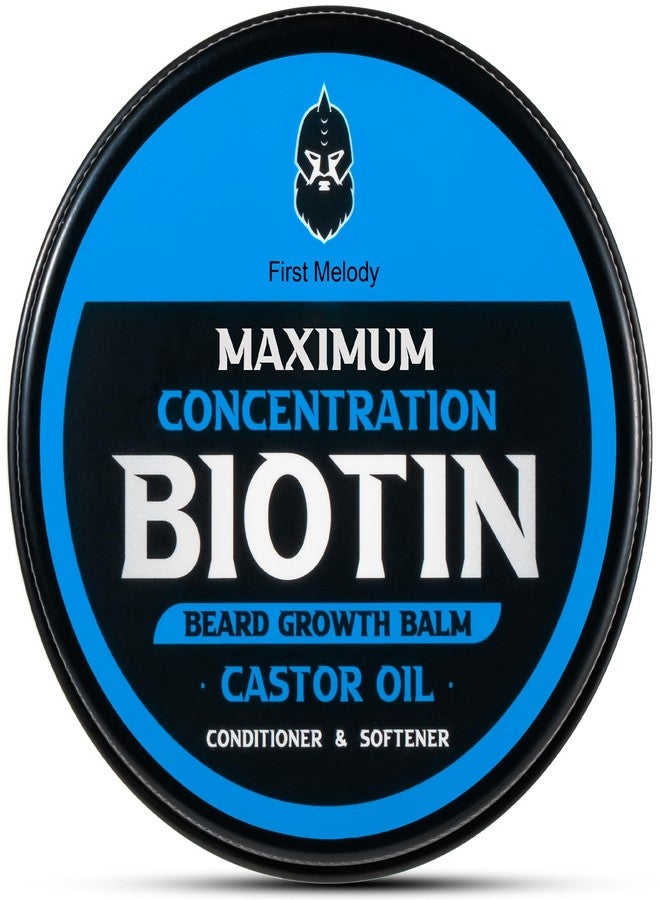 First Melody Beard Balm, Maximum Concentration Biotin, with Castor Oil and Argan & Jojoba Oils, Promotes Beard Growth, Styles, Strengthens & Softens Beards & Mustaches, 2 Ounce，Cedar - Image 1