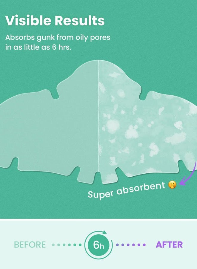 Glam Up Spotless Nose Patch Hydrocolloid Coverage for Nose Pores,Zits and Oil - Strong Waterproof to Absorb Acne Nose Gunk, and Calm Treatment with Tea Tree (12 Patches) - Image 4