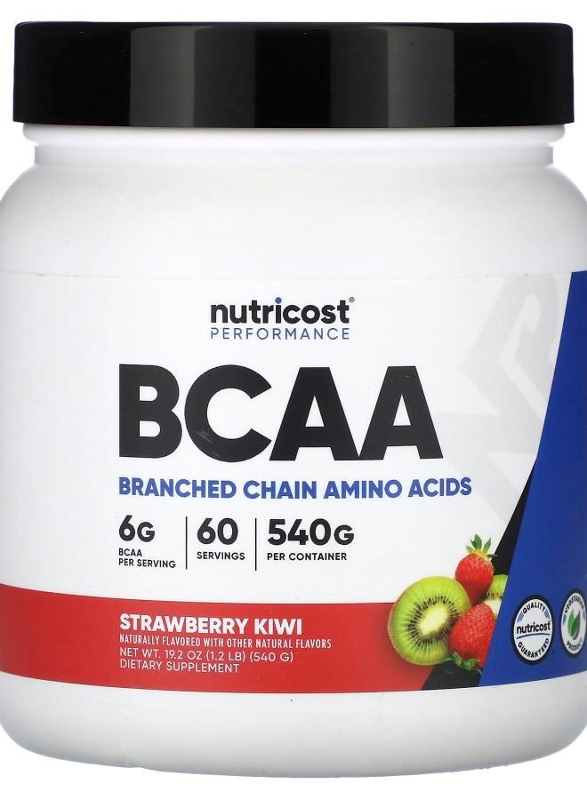 Nutricost Performance BCAA Strawberry Kiwi 1.2 lb (540 g) - Image 1