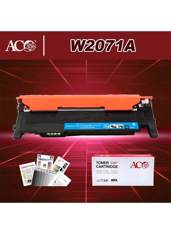 ACO W2071A 117A Toner Cartridge Compatible For HP Color Laser 150a MFP 178nw 179fnw Printer - Image 1