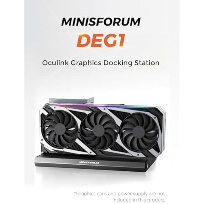 rayihni محطة ربط GPU خارجية DEG1، حاوية MINI eGPU لـ RTX 4090، AMD RX 7900 XTX، تدعم مزودات الطاقة ATX/SFX القياسية، واجهة توسيع PCIe4.0 X4 OCULINK لمحطة الرسوميات - Image 3