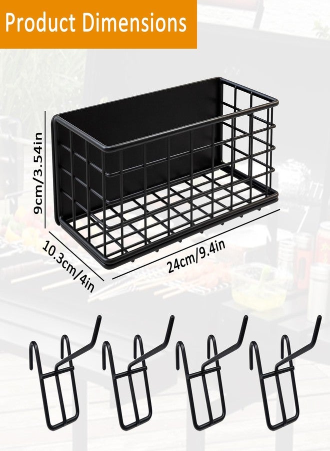 Dolcety Magnetic Storage Basket, Heavy Duty Metal Magnetic Organizer for Fridge/Traeger Grills/Washer, 5KG Load-Bearing Magnetic Pen Holder/Spice Rack - Image 2
