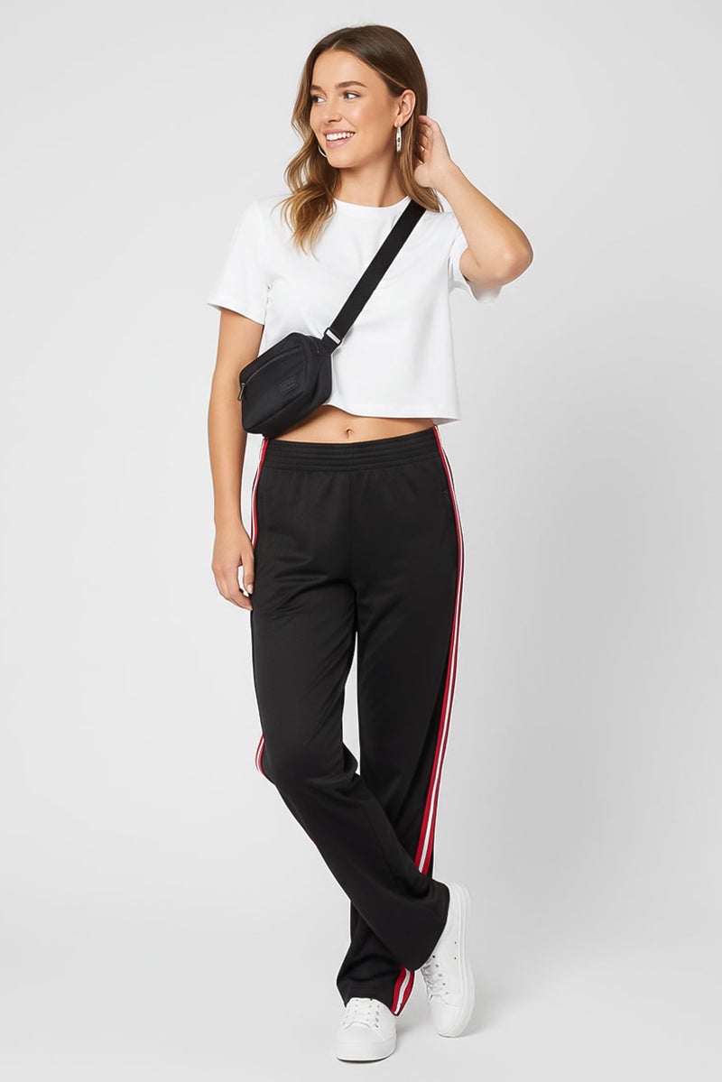 GIVENCHY Women Regular Fit Solid Sweatpants, Black - Image 4