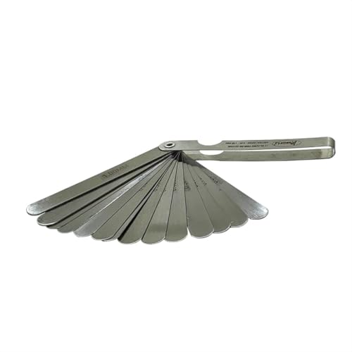BUYOHLIC Stainless Steel Thickness Metric Feeler Gauge Tool ((20 Blades (0.05 to 1.0 MM))) - Image 2