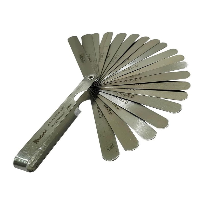 BUYOHLIC Stainless Steel Thickness Metric Feeler Gauge Tool ((20 Blades (0.05 to 1.0 MM))) - Image 5