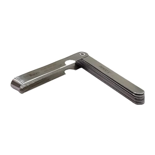 BUYOHLIC Stainless Steel Thickness Metric Feeler Gauge Tool ((20 Blades (0.05 to 1.0 MM))) - Image 3