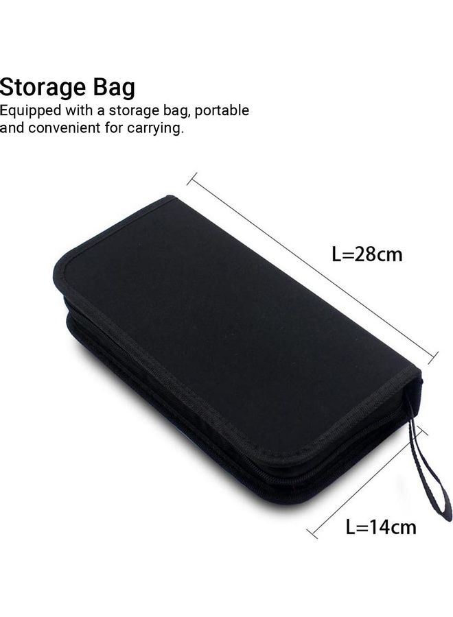 NIBEMINENT 12-Piece Crimping Plier Set With Bag Black/Orange/Yellow - Image 4