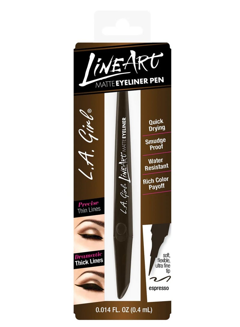 لا جيرل GLE713 Line Art Matte Eyeliner - Espresso - Image 4