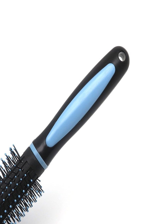 BlackLaoban Round Hair Brush for Blow Drying, Styling, Curling, Straighten with Soft Nylon Bristles for Short or Medium Curly Hairs for Women & Men HBR7 (Purple) - Image 4