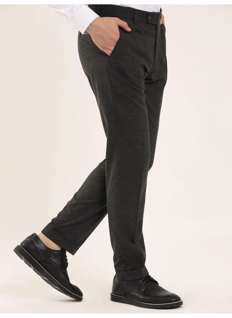 دوفي Dark Gray Men's Regular Fit Trousers