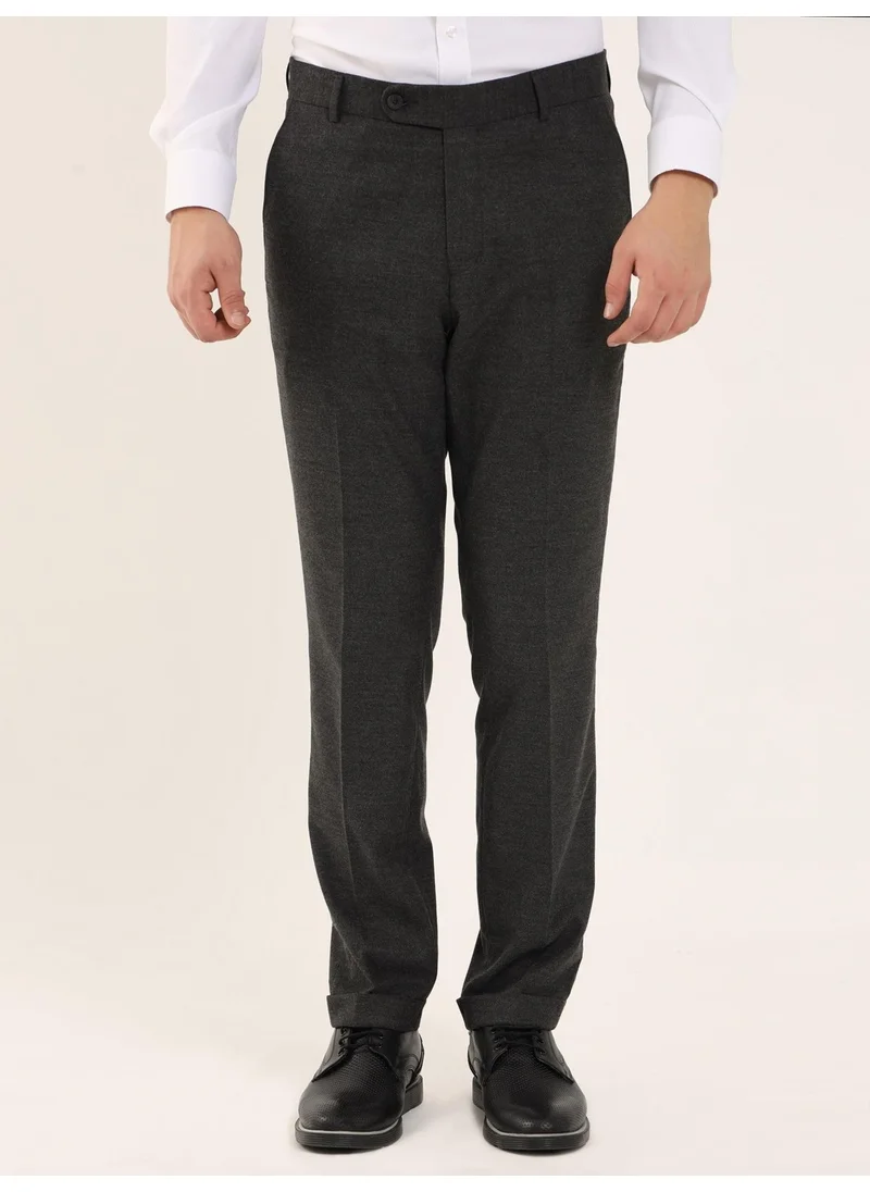 دوفي Dark Gray Men's Regular Fit Trousers