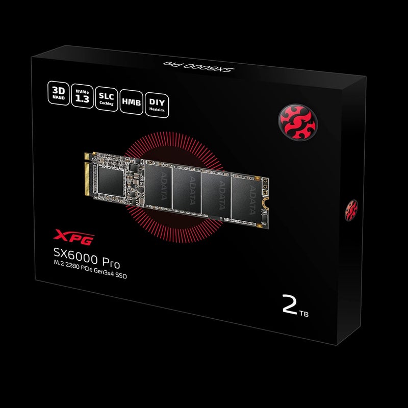 ADATA ADATA 2TB XPG SX6000 Pro PCIe Gen3x4 M2 2280 Solid State Drive - Image 3