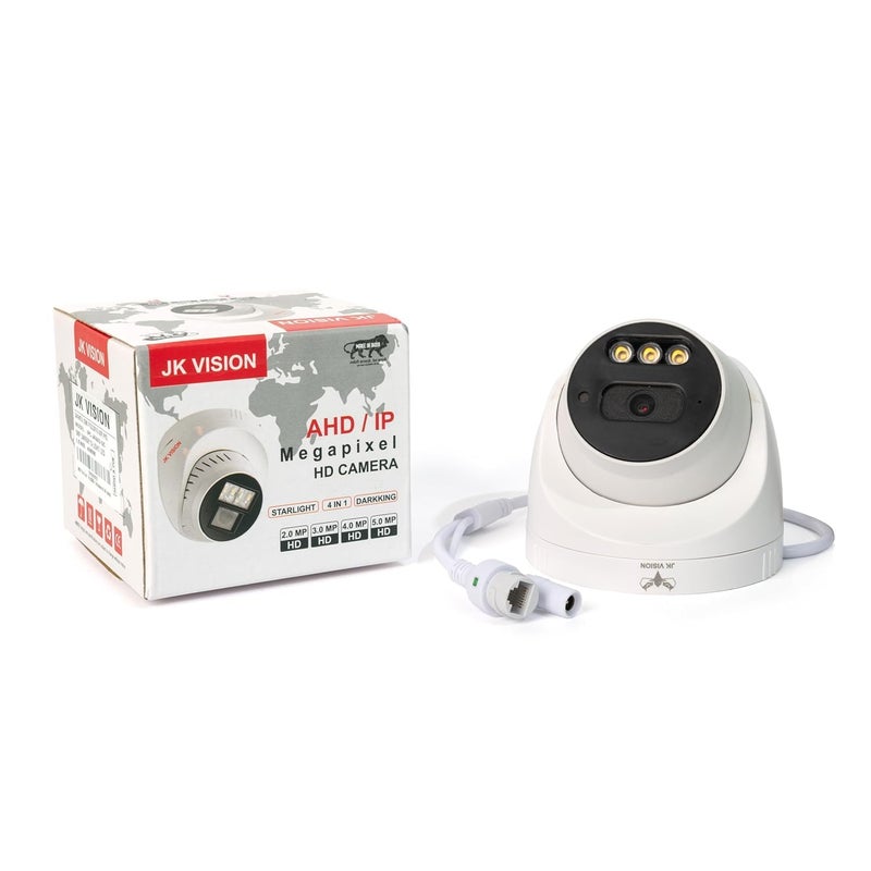 JK Vision 5MP 2Dome IP Camera Combo with 18 LED Night Vision Built in Audio 30M Range 1 Year Warranty - Image 3