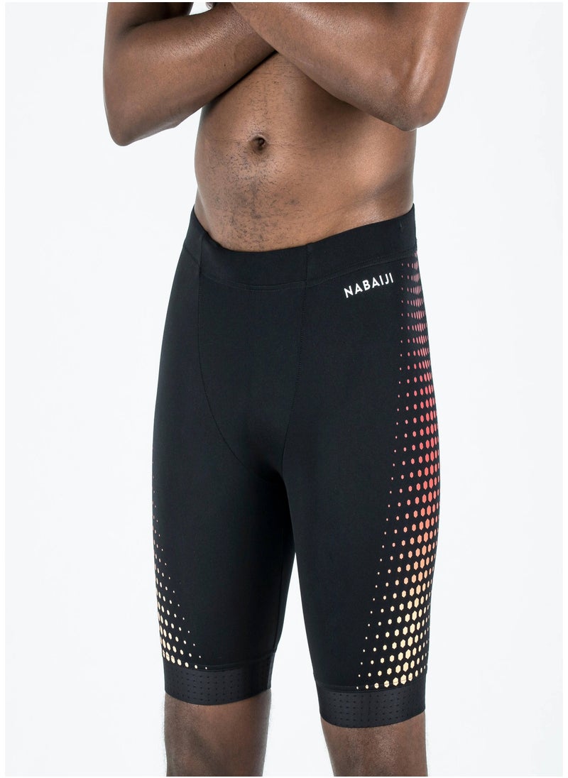 NABAIJI NABAIJI by DECATHLON, Swimming Jammer Fiti Quick-Dry & Durable Black Red Mesh  - Image 3