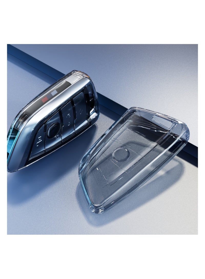Key Shells 2-Pack Car Key Cover Ultra-Thin Transparent Full Coverage, Original Look Protects Against Dust  Debris, Fit of Bmw Models, Including X3, X1, X5, X6,  The New 5 Series (black) - Image 1