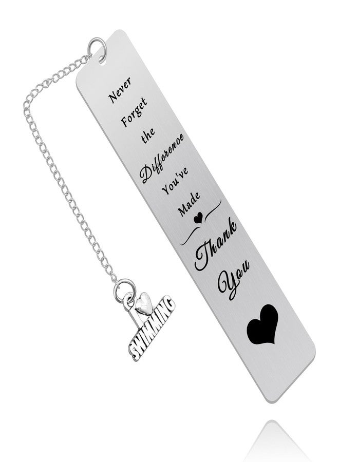 Baipilu Swimming Coach Gift Swim Coach Gift for Men Inspirational Bookmark Gift Swim Instructor Gift Thank You Bookmark Gift Appreciation Gift for Swim Teacher Swim Team Gift Swim Lovers Gift Swimmer Gift - Image 1