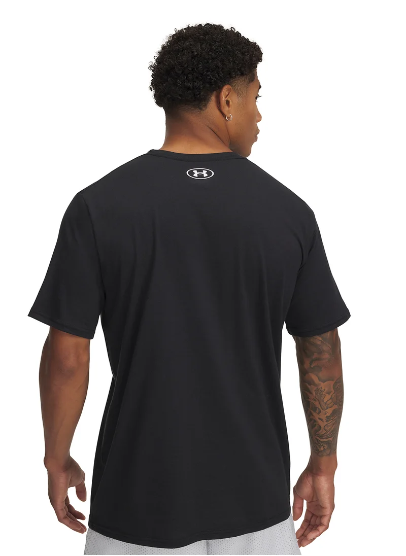 اندر ارمور Camo Chest Stripe T-Shirt