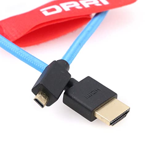 DRRI High Speed 8K Micro HDMI to HDMI 2.1 Braided Coiled Cable for Sony F55 A6500 A6600 6700 a7S A7S3 A74 BMPCC4k Camera to Atomos Ninja Ninja V - Image 3