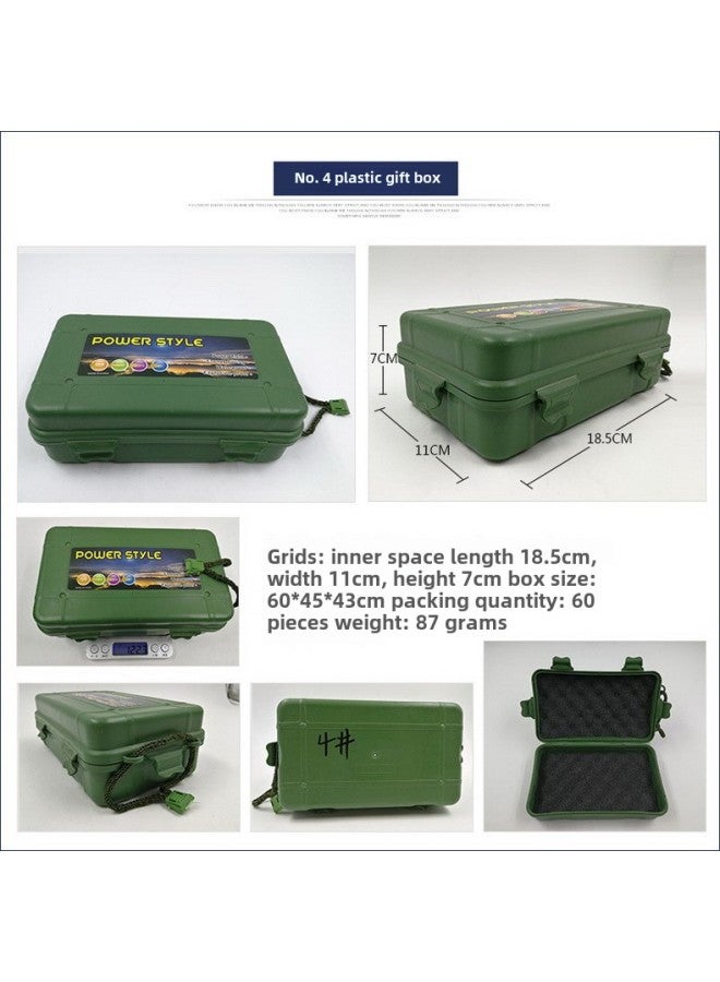 Generic Flashlight Universal Plastic Gift Box Can Be Made LOGO Sticker Flashlight Special Packaging Box Box With Lanyard-Color:Gift Box No. 4 (remarks On Black And Green Colors) - Image 1