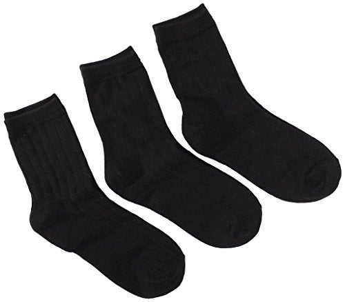 Jefferies Socks Boys 2-7 Rib Crew 3 Pair Pack, Black, Small - Image 2