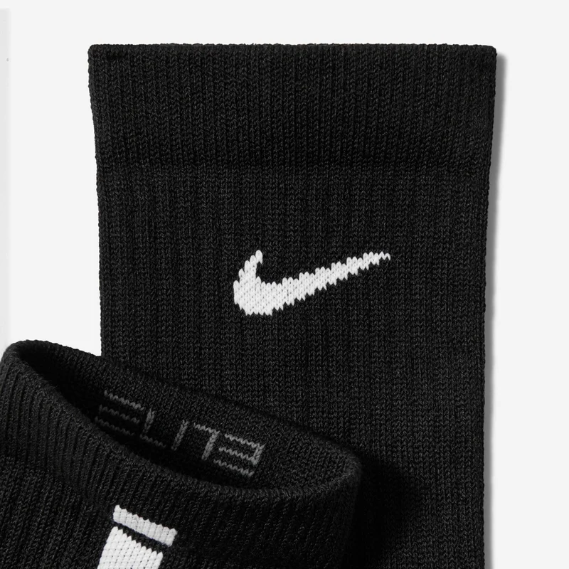 Nike Black Elite 2.0 Cushioned Crew Socks (1 Pair)  | Best Price UAE