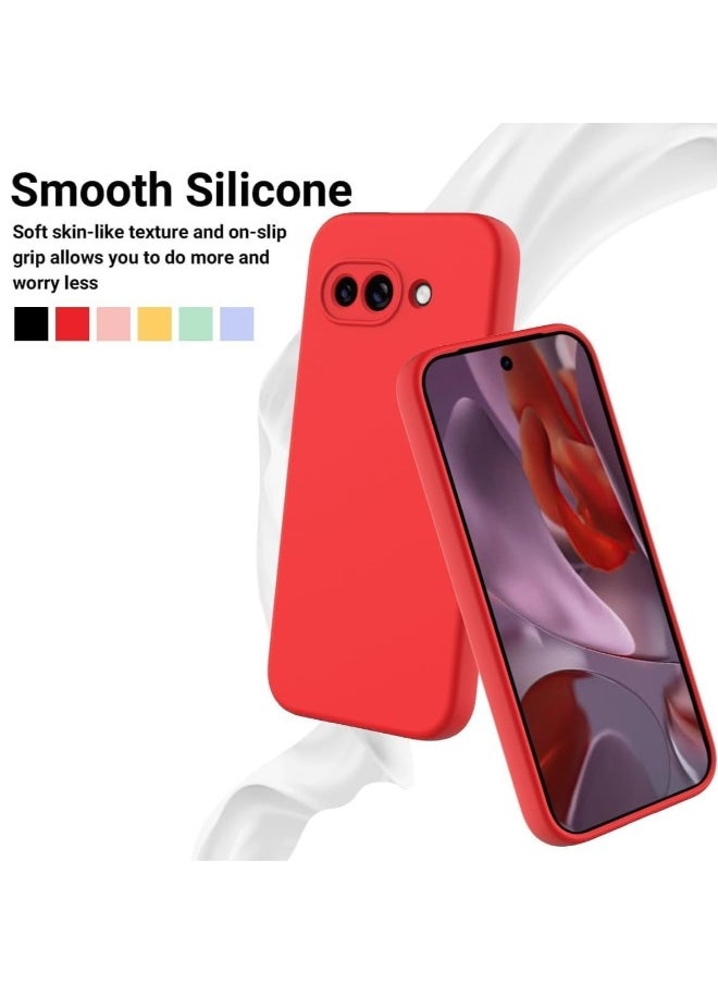 Generic - Silicone Case Compatible with Google Pixel 9A Case, with Lanyard Strap and Liquid Silicone TPU Soft Shell for Earthquake and Fall Resistance Cover Case - Image 1