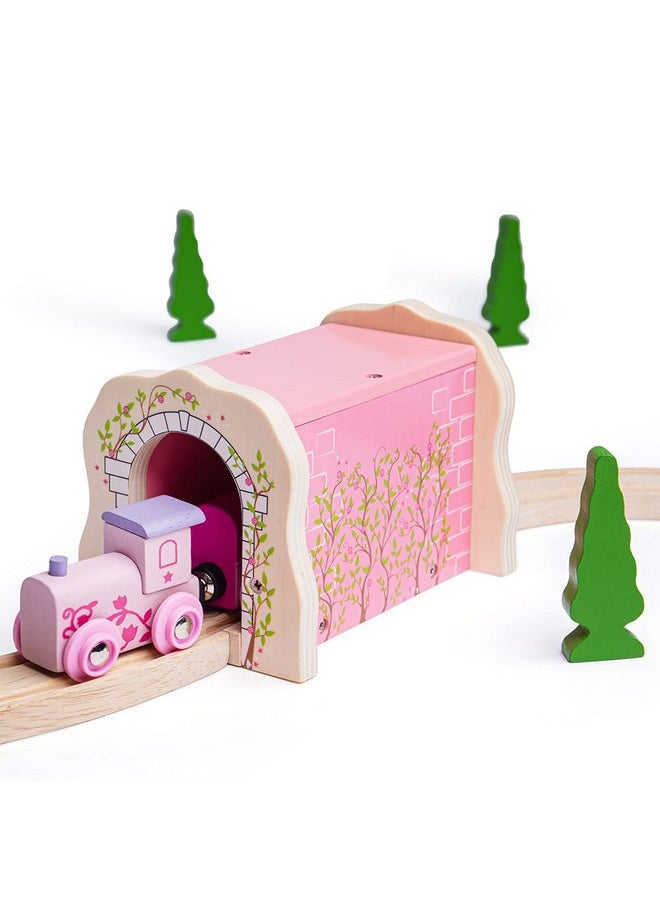 Bigjigs Rail Bigjigs Rail Pink Brick Tunnel - Other Major Wooden Rail Brands are Compatible  - Image 4