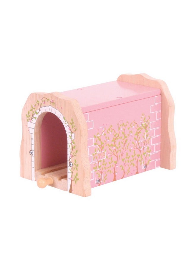 Bigjigs Rail Bigjigs Rail Pink Brick Tunnel - Other Major Wooden Rail Brands are Compatible  - Image 1