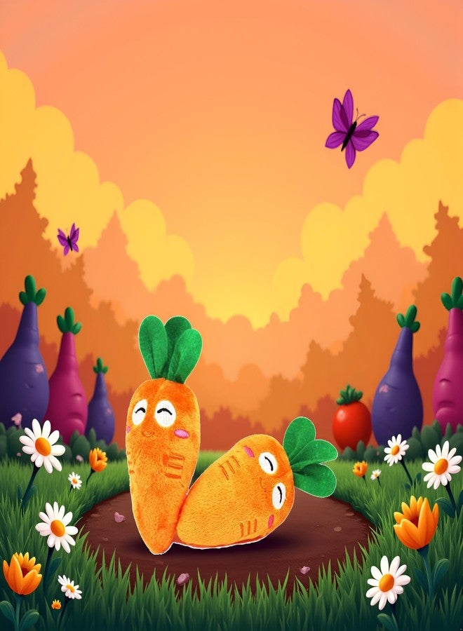Sluswallow 1Pc Orange Soft Puppy Pet Supplies Cute Carrot Plush Chew Squeaker Sound Squeaky Toys for Dog Cat Birthday Xmas Gifts Pet Supplies Puppy Toys - Image 5