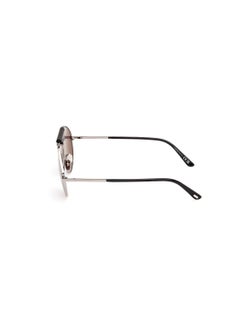 TOM FORD نظارات شمسية معدنية على شكل طيار للرجال FT109514A60 حجم العدسة: 60 مليمتر - بلون روثينيوم خفيف لامع  - Image 4