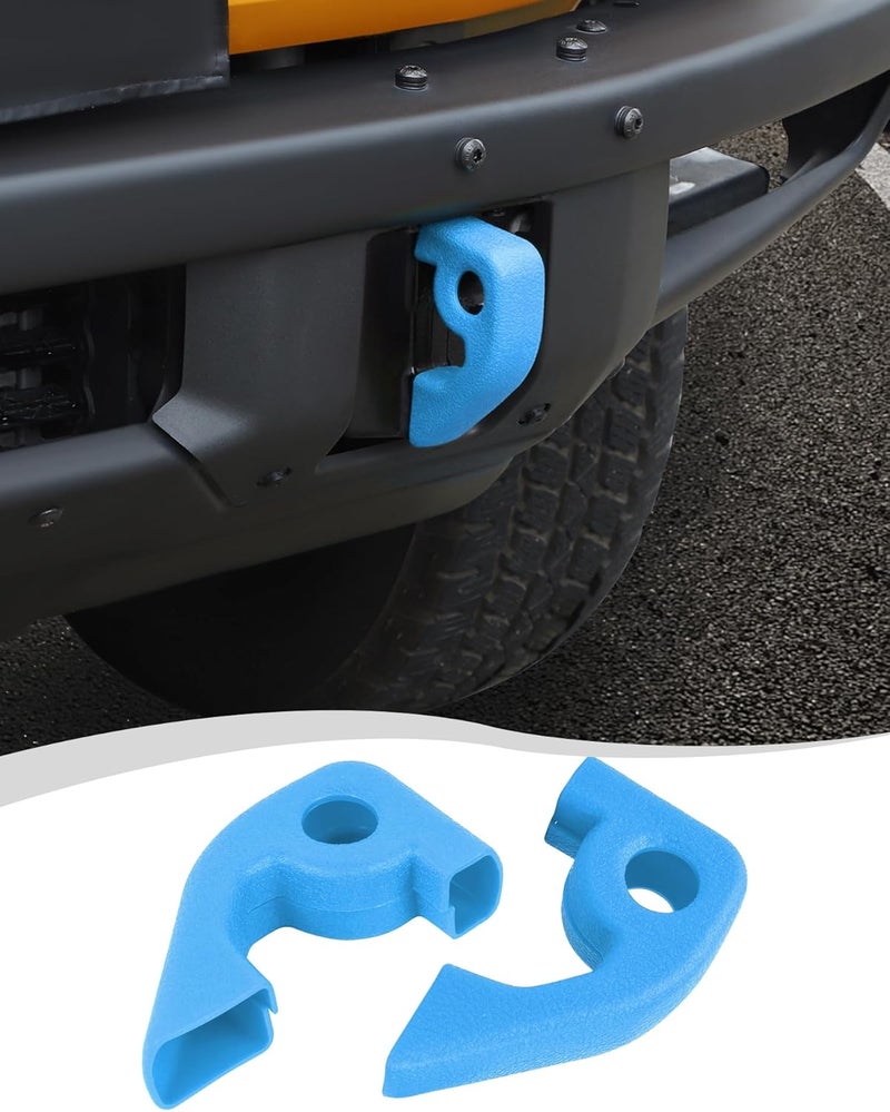 Hoolcar Front Bumper Tow Hook Covers for Ford Bronco - Image 1
