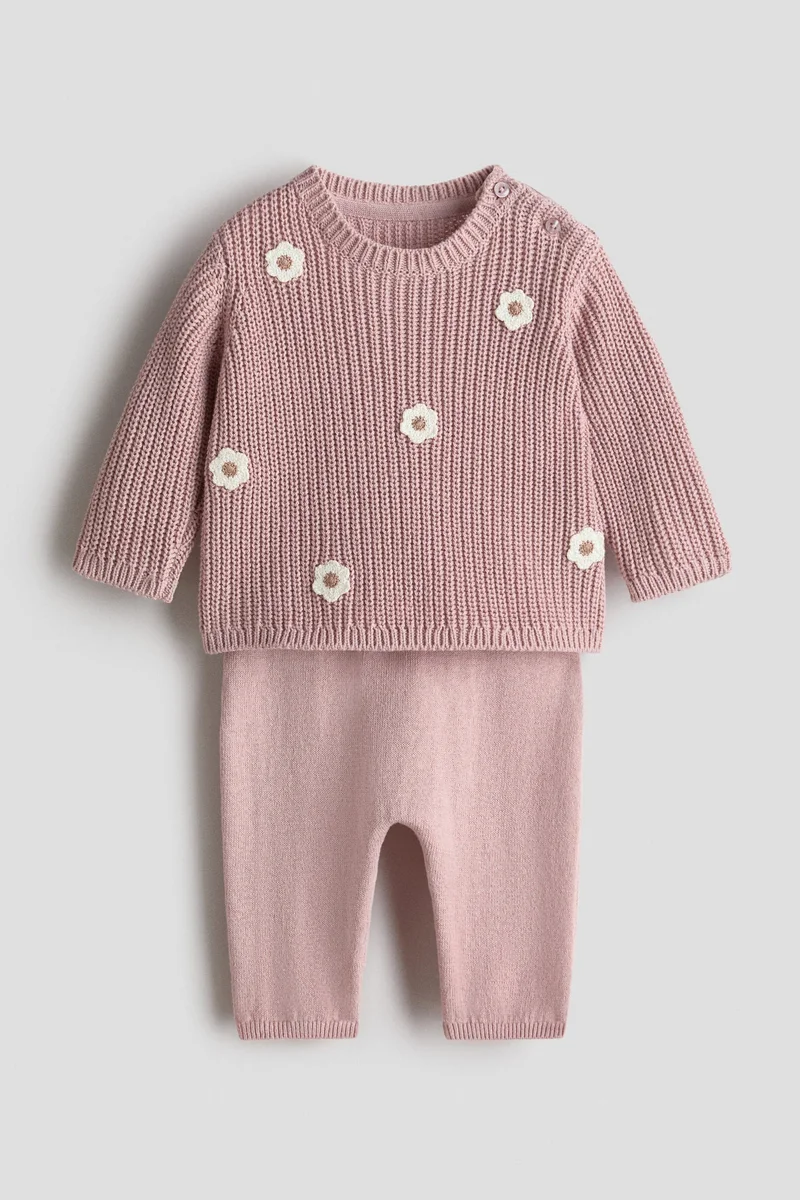 H&M 2-piece cotton-knit set