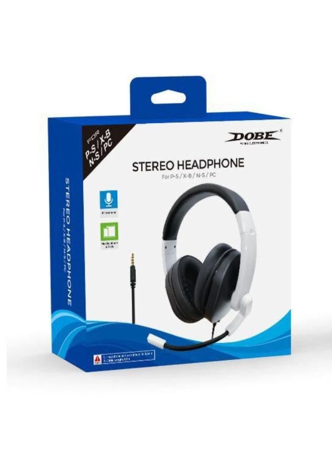دوبي سماعة رأس ستيريو سلكية Dobe TP5-3592 لاجهزة PS4/PS5 لأجهزة Nintendo Switch/XBOX/PC مع ميكروفون - Image 4